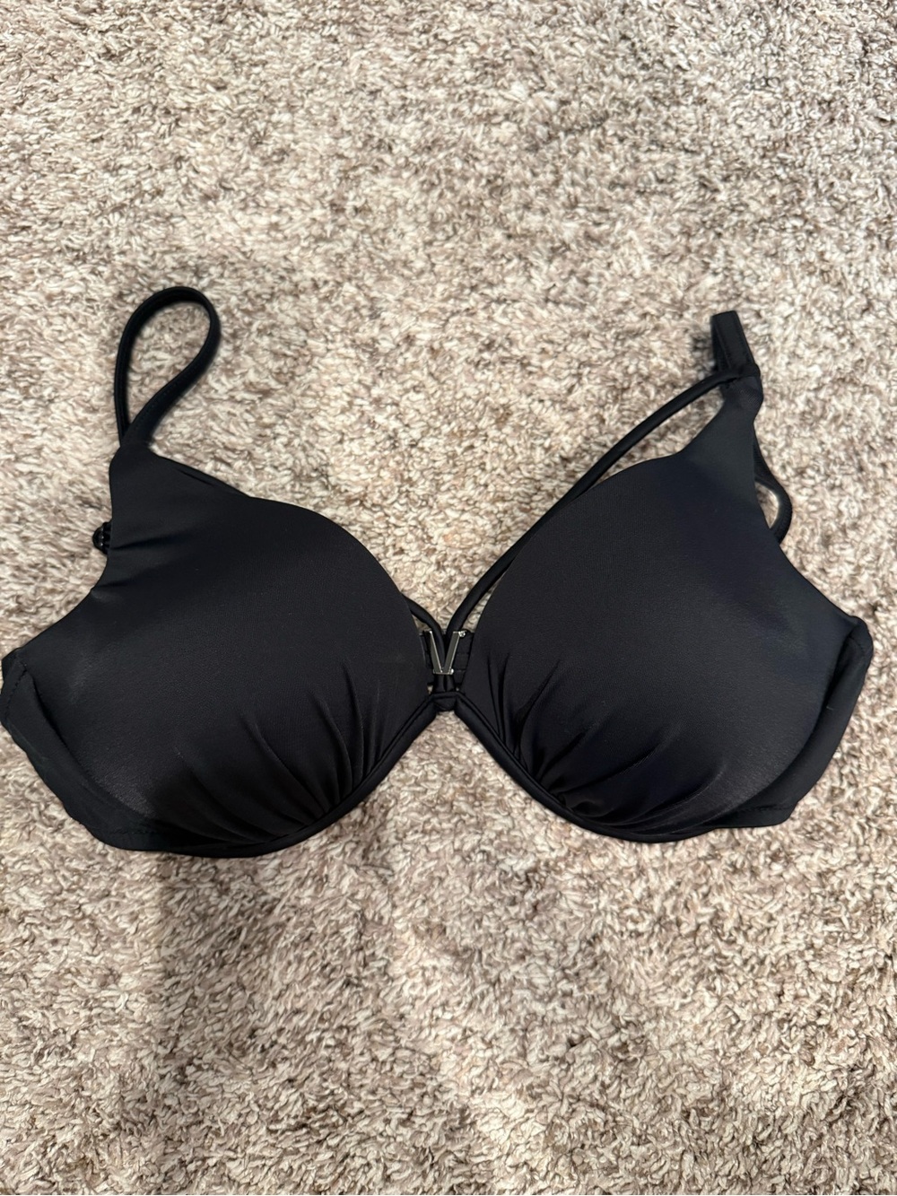 Black Push-Up Swimsuit Bikini Top
